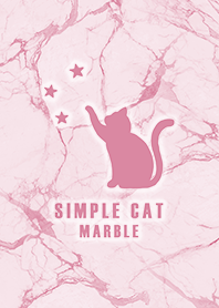 misty cat-simple cat star marble pink