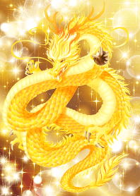 A golden dragon that maximizes all luck