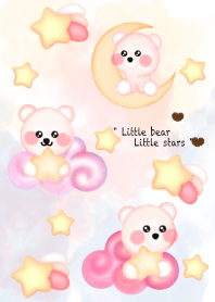 Pastel bear & Stars