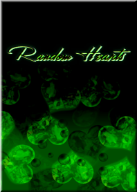 Random Heart -Black & Green