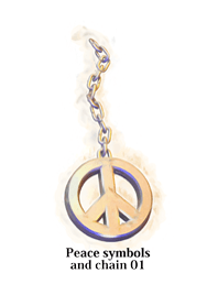 Peace symbols and chain 01