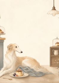 Sand Borzoi Fig Pudding Shelf