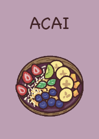 acai simple purple acai bowl beauty