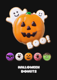 HALLOWEEN DONUTS  - B&W 1-3