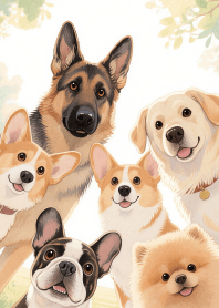 Cute Dog Group Theme