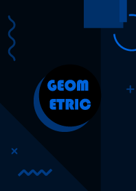 Simple Geometric Midnight Blue