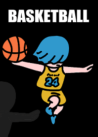 Basketball dunk 001 yellowblack