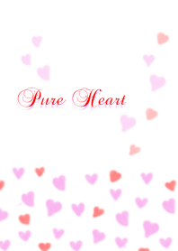 Pure Heart pink&red color