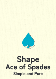 Shape spades  turquoise blue