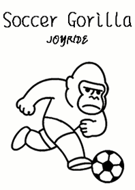 Soccer Gorilla white