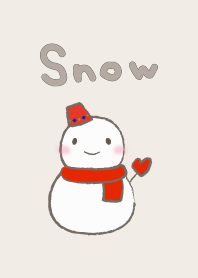 雪だるまのスノウ着せかえ (茶)_修正版