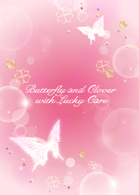 Butterfly and Clover with Lucky Care