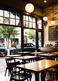 居心地の良いカフェ b20381