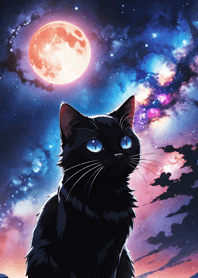 Night Moon Star Cat cb4d5a