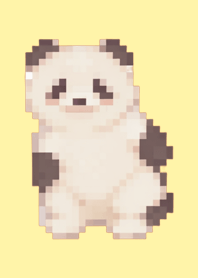 パンダのドット絵のきせかえ Yellow 05