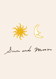 Sun & Moon -simple beige