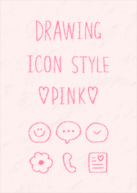 DRAWING ICON STYLE PINK