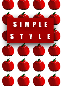 Simple style apple red