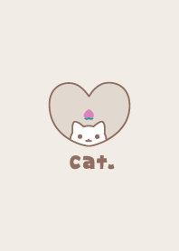 Cat Peach [Brown]