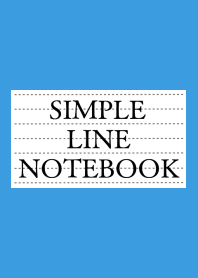 SIMPLE LINE NOTEBOOKj-BLUE-YELLOW