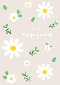 ดอกไม้พาสเทล(สีเบจ) 02