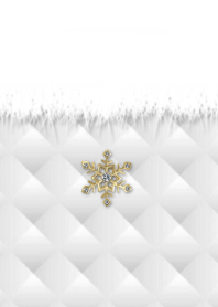 white quilting coordination snow crystal