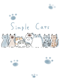 Simple A variety of cats.