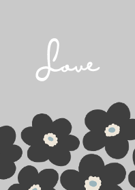 in bloom, flower c / grey