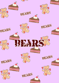 ふんわりくまたん♥パステル紫スイーツ