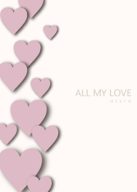 ALL MY LOVE DUSKYPINK HEART 31