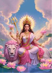 พระแม่ทุรคา ผู้ทรงเมตตาและสง่างาม