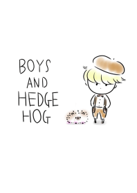 Boys and hedgehog