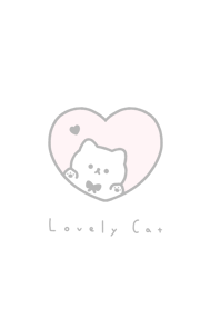 小貓和心 / pink white.