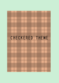 DUSTY ORANGE CHECKERED THEME-LIGHT MINT