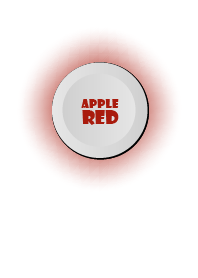 Apple Red & White Button (jp)