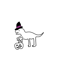 ゆる恐竜。ハロウィンver