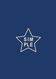 SIMPLE STAR(navy/blue beige)b
