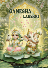พระพิฆเนศ,พระแม่ลักษมี,ร่ำรวยมั่งมี