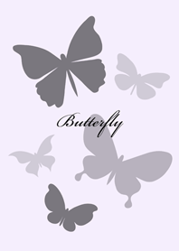 美しい蝶が飛んでいます（ロマンチック紫）