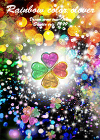 Rainbow color clover3