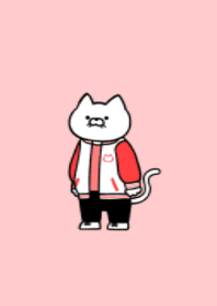 Stadium jacket cat(pastel colors01)