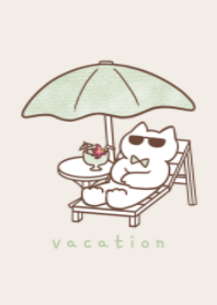 light green ribbon cat.(vacation)pastel