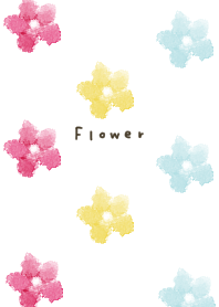 Watercolor floral pattern.