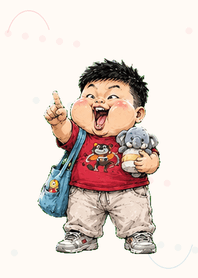 Puffy-Cheek Champ: Happy Days