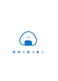onigiri / white blue