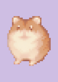 Hamster Pixel Art Theme  Purple 04