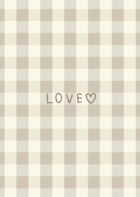Gingham check Brown 5
