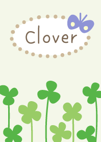 Clover & butterfly