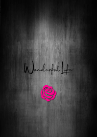 simple rose handwritten Theme change.