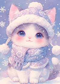 冬季暖心小貓❤️